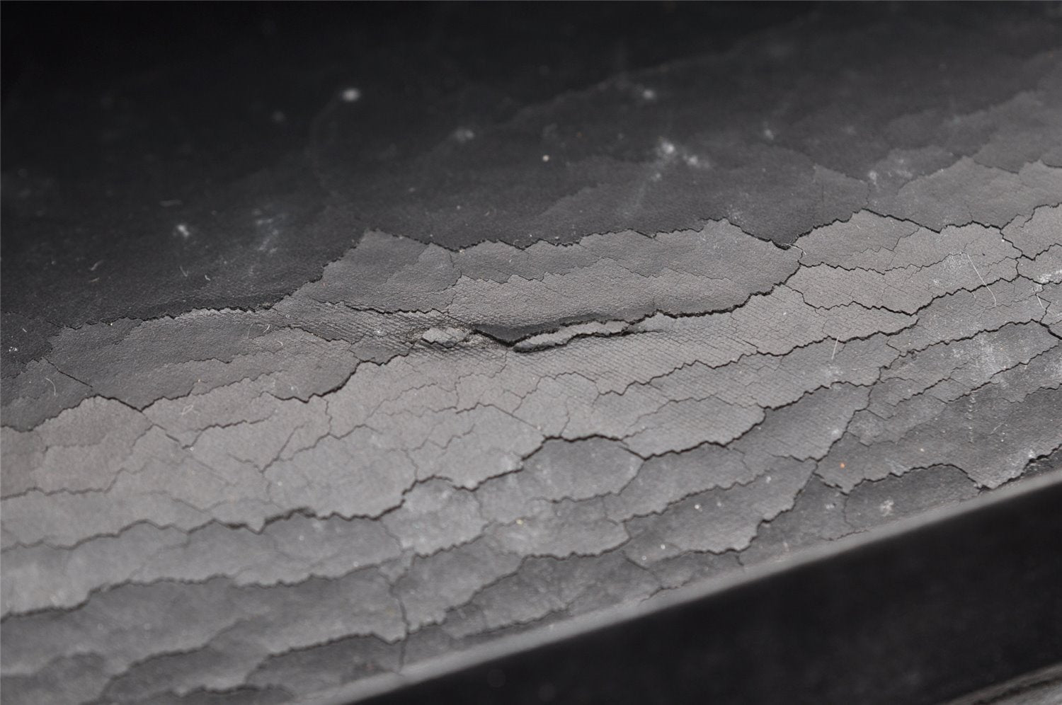 Authentic Christian Dior Honeycomb Shoulder Bag Purse PVC Leather Black 7962I