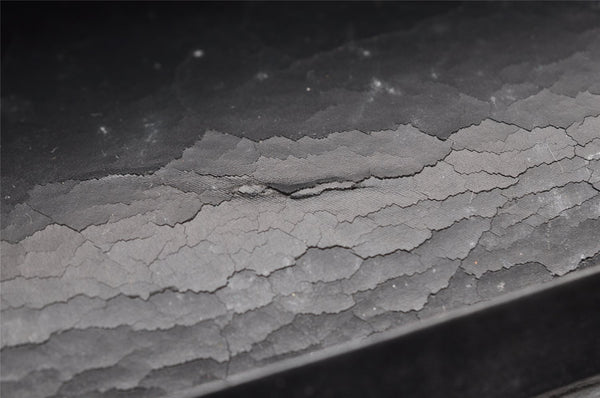 Authentic Christian Dior Honeycomb Shoulder Bag Purse PVC Leather Black 7962I