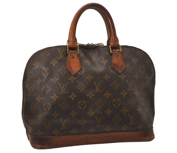 Authentic Louis Vuitton Monogram Alma Hand Bag Purse M51130 LV 7962J