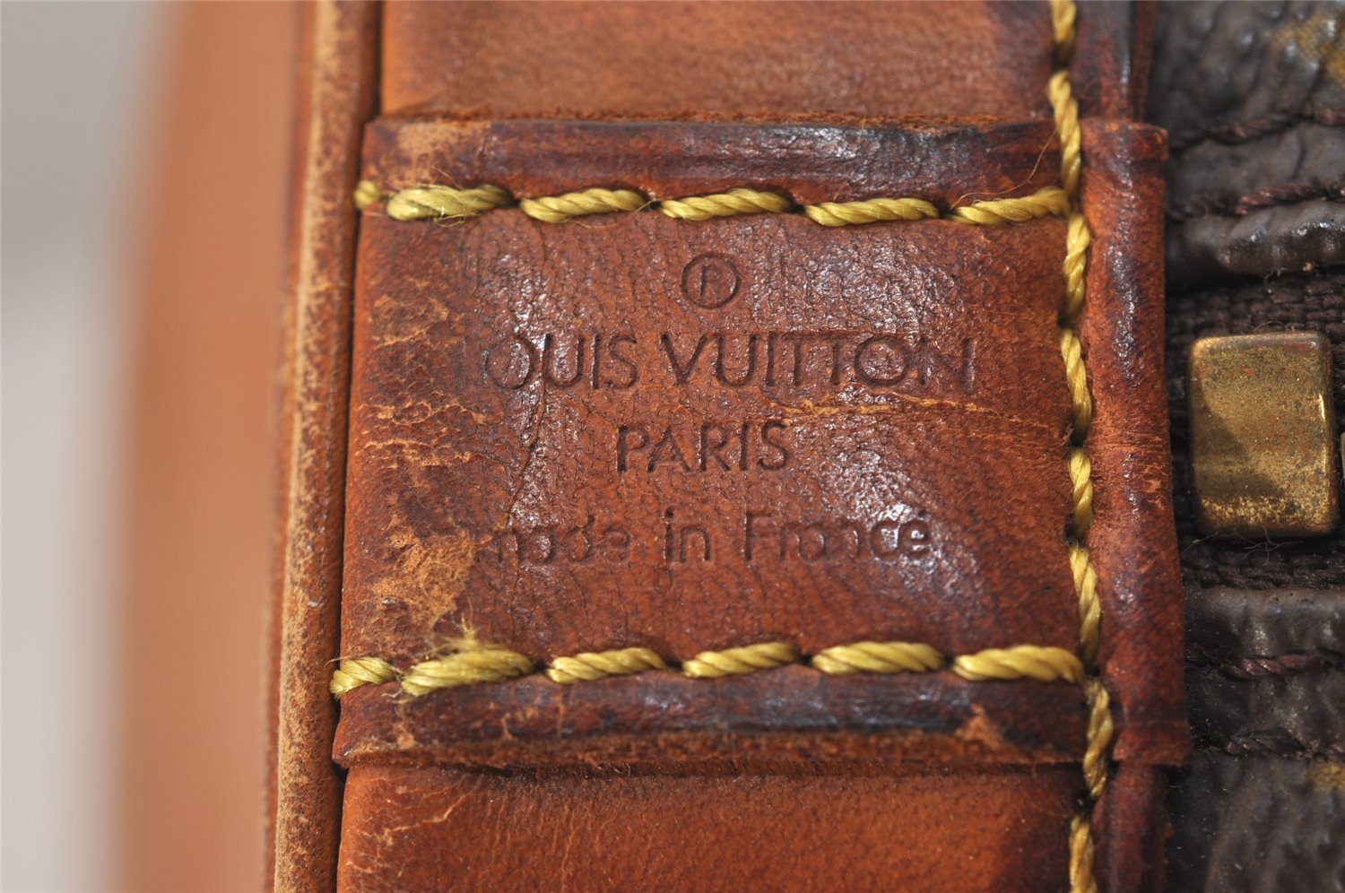 Authentic Louis Vuitton Monogram Alma Hand Bag Purse M51130 LV 7962J