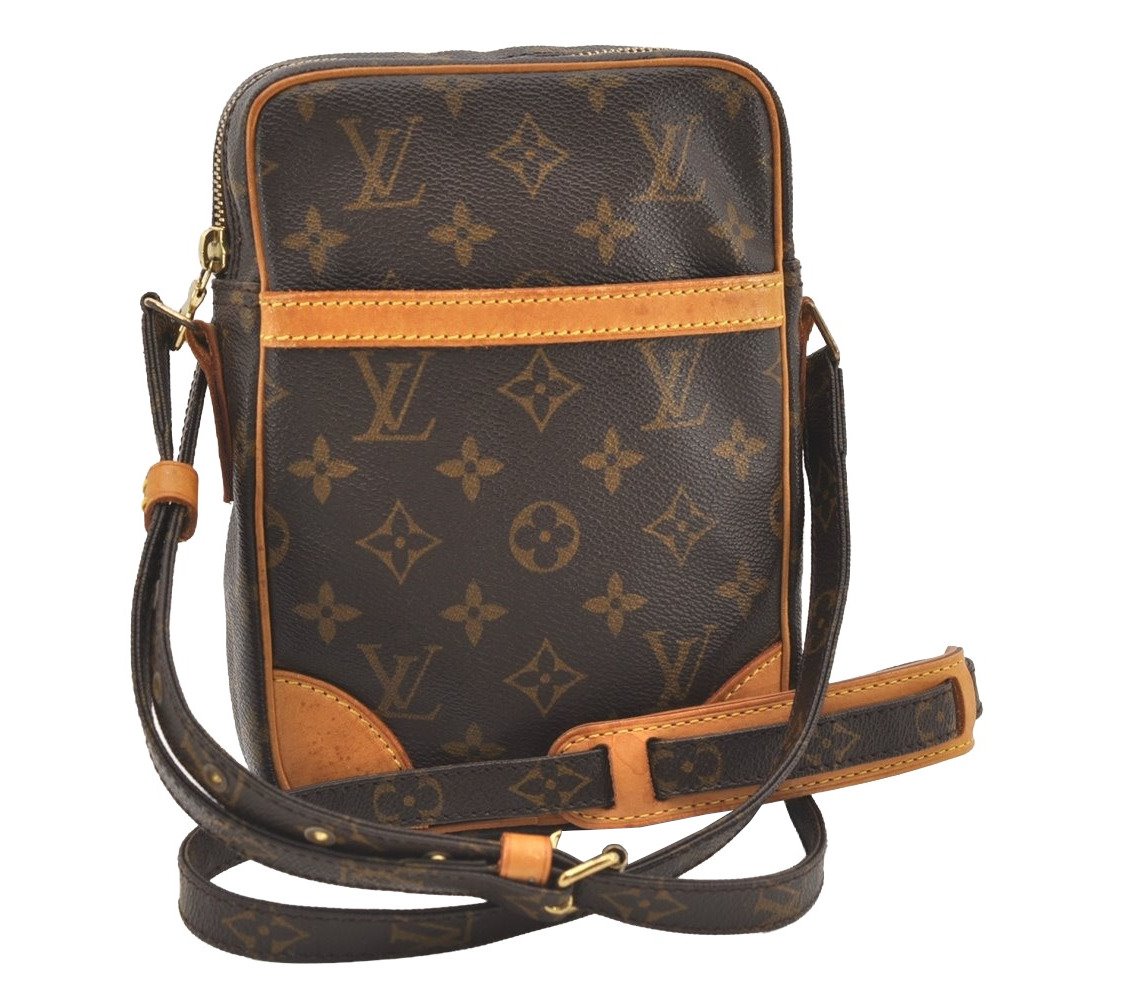 Authentic Louis Vuitton Monogram Danube Shoulder Cross Body Bag M45266 LV 7963J