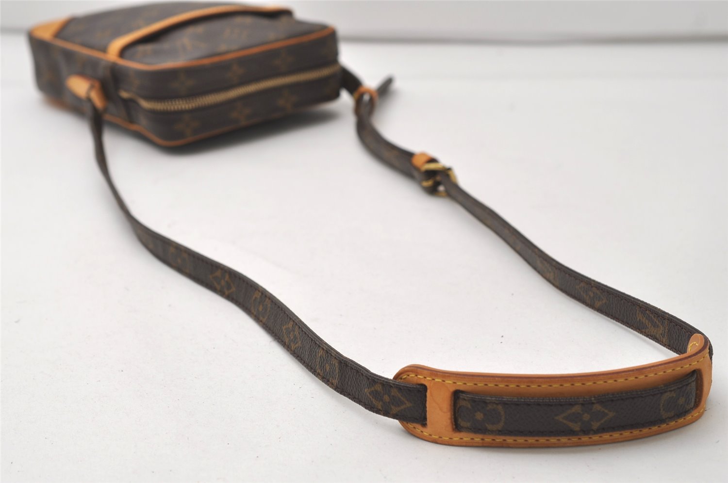 Authentic Louis Vuitton Monogram Danube Shoulder Cross Body Bag M45266 LV 7963J