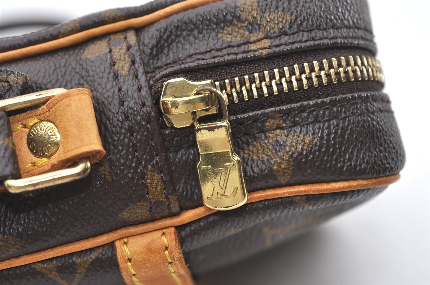 Authentic Louis Vuitton Monogram Danube Shoulder Cross Body Bag M45266 LV 7963J