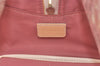 Authentic Christian Dior Trotter Hand Bag Vinyl Enamel Pink Clear Junk 7964I