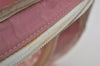 Authentic Christian Dior Trotter Hand Bag Vinyl Enamel Pink Clear Junk 7964I