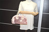Authentic Christian Dior Trotter Hand Bag Vinyl Enamel Pink Clear Junk 7964I