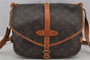 Authentic Louis Vuitton Monogram Saumur 30 Shoulder Cross Bag M42256 LV 7964J