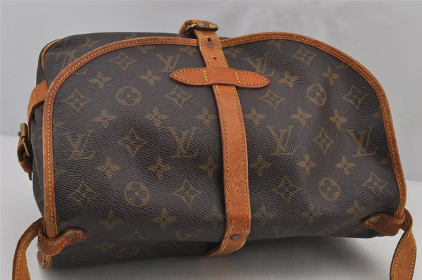 Authentic Louis Vuitton Monogram Saumur 30 Shoulder Cross Bag M42256 LV 7964J