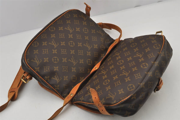 Authentic Louis Vuitton Monogram Saumur 30 Shoulder Cross Bag M42256 LV 7964J