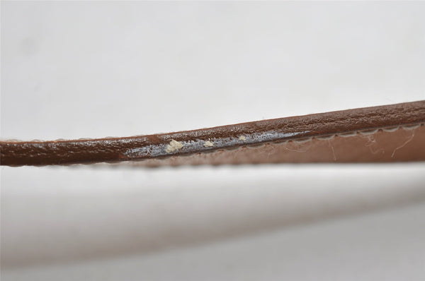 Authentic Christian Dior Shoulder Cross Body Bag Purse PVC Leather Gray CD 7965I