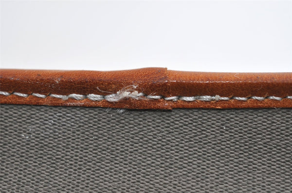 Authentic Christian Dior Shoulder Cross Body Bag Purse PVC Leather Gray CD 7965I