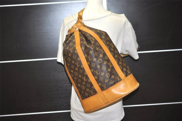 Authentic Louis Vuitton Monogram Randonnee GM Shoulder Bag M42244 LV 7967J