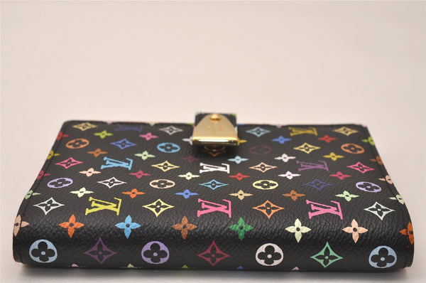 Auth Louis Vuitton Monogram Multicolor Agenda Partenaire PM Black LV Box 7968J