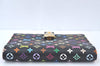 Auth Louis Vuitton Monogram Multicolor Agenda Partenaire PM Black LV Box 7968J