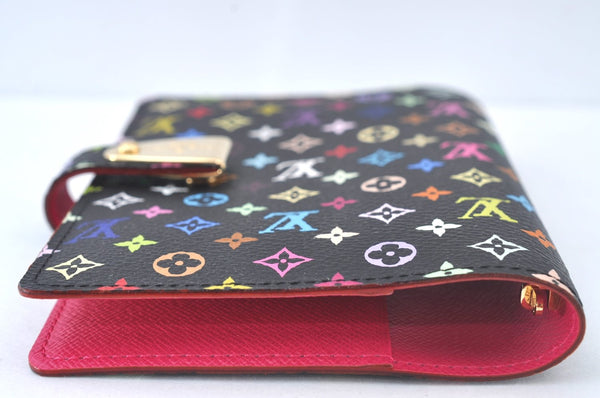 Auth Louis Vuitton Monogram Multicolor Agenda Partenaire PM Black LV Box 7968J