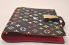 Auth Louis Vuitton Monogram Multicolor Agenda Partenaire PM Black LV Box 7968J