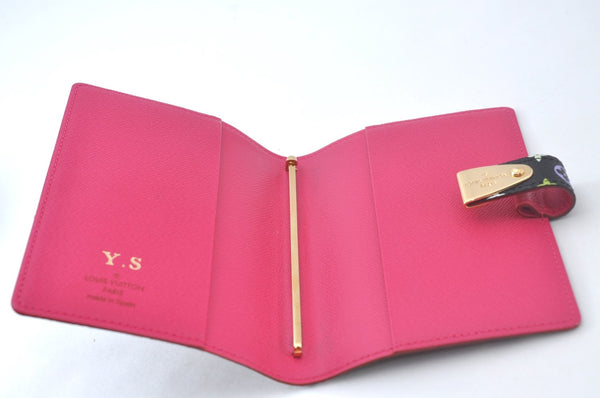 Auth Louis Vuitton Monogram Multicolor Agenda Partenaire PM Black LV Box 7968J