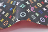 Auth Louis Vuitton Monogram Multicolor Agenda Partenaire PM Black LV Box 7968J