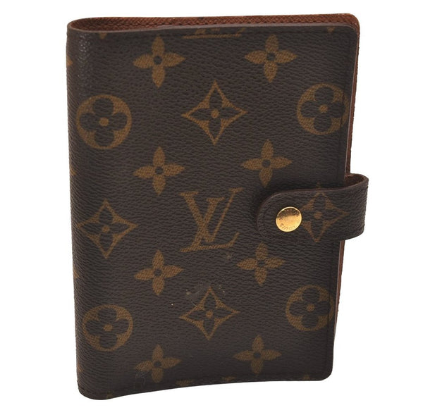 Authentic Louis Vuitton Monogram Agenda PM Notebook Cover R20005 LV 7969J