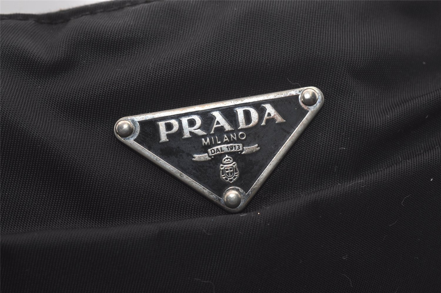 Authentic PRADA Nylon Tessuto Leather Shoulder Cross Body Bag Black 7970I