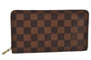 Authentic Louis Vuitton Damier Porte Monnaie Zip Purse Wallet N61728 LV 7970J
