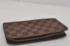 Authentic Louis Vuitton Damier Porte Monnaie Zip Purse Wallet N61728 LV 7970J