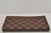 Authentic Louis Vuitton Damier Porte Monnaie Zip Purse Wallet N61728 LV 7970J