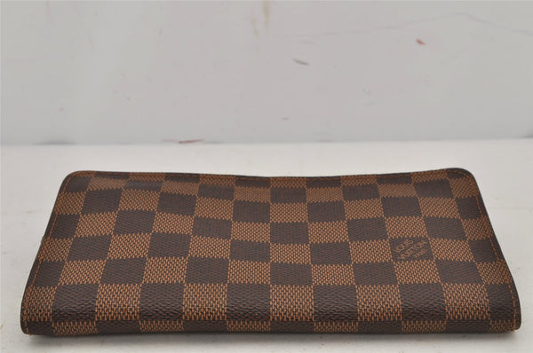 Authentic Louis Vuitton Damier Porte Monnaie Zip Purse Wallet N61728 LV 7970J