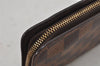 Authentic Louis Vuitton Damier Porte Monnaie Zip Purse Wallet N61728 LV 7970J