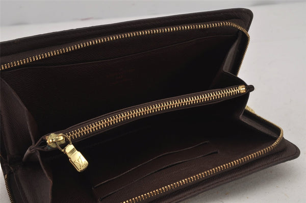 Authentic Louis Vuitton Damier Porte Monnaie Zip Purse Wallet N61728 LV 7970J