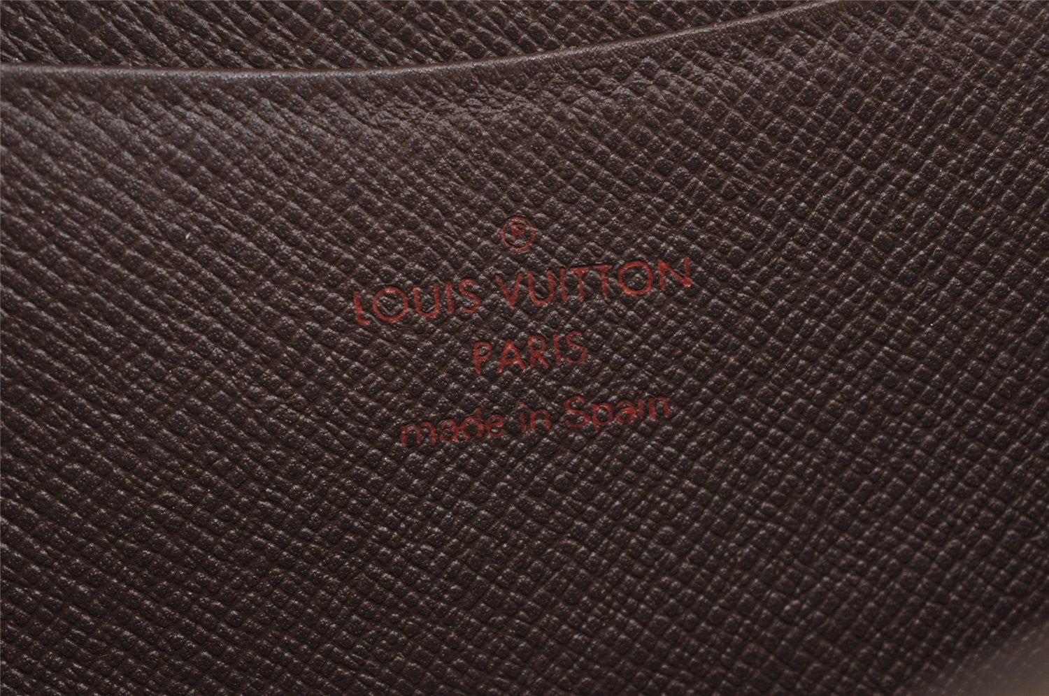 Authentic Louis Vuitton Damier Porte Monnaie Zip Purse Wallet N61728 LV 7970J