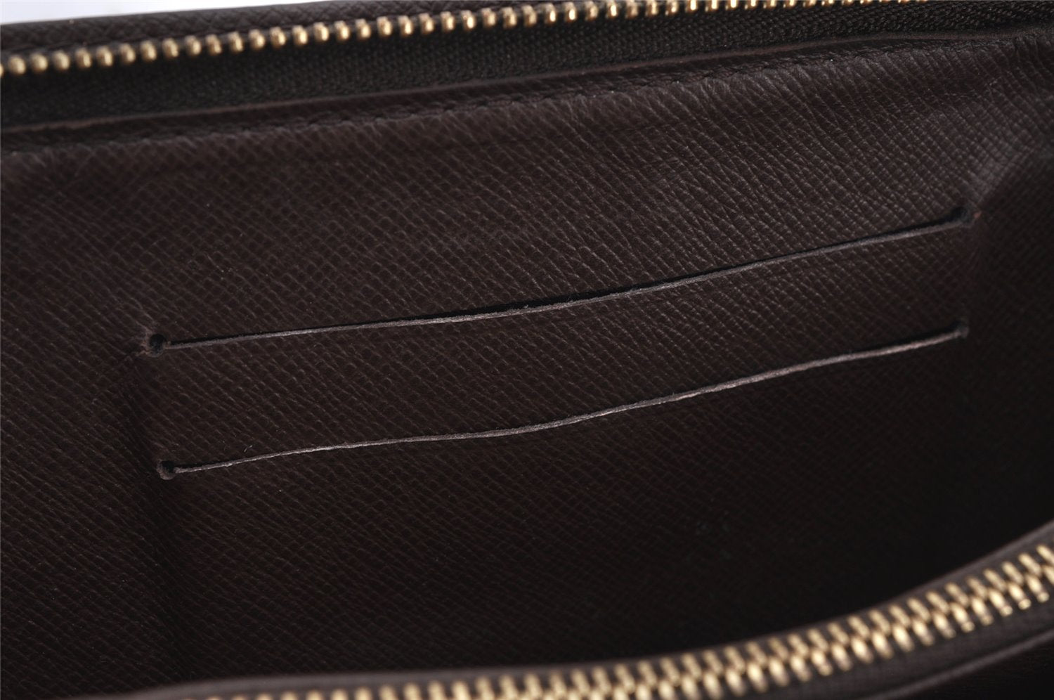 Authentic Louis Vuitton Damier Porte Monnaie Zip Purse Wallet N61728 LV 7970J