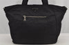 Authentic PRADA Nylon Tessuto Leather 2Way Travel Tote Bag Black 7971I