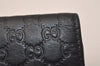 Authentic GUCCI Micro Guccissima GG Leather 6 Hooks Key Case 150402 Black 7971J