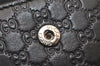 Authentic GUCCI Micro Guccissima GG Leather 6 Hooks Key Case 150402 Black 7971J