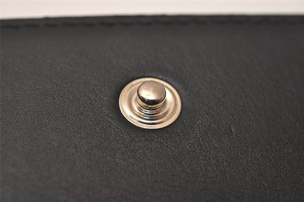 Authentic GUCCI Micro Guccissima GG Leather 6 Hooks Key Case 150402 Black 7971J