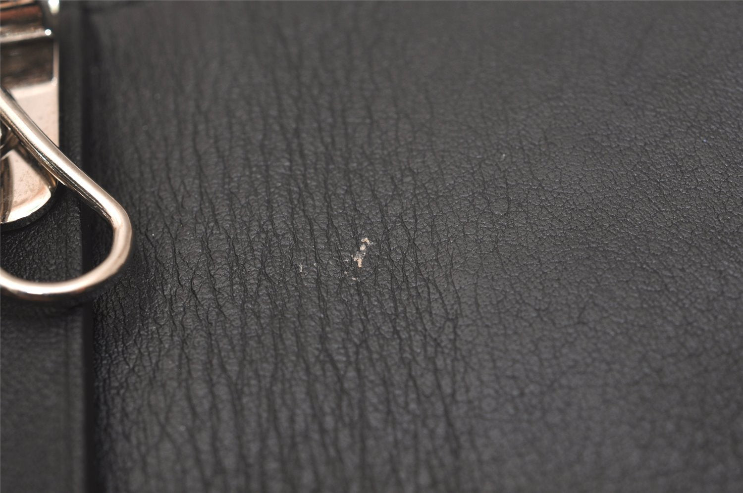 Authentic GUCCI Micro Guccissima GG Leather 6 Hooks Key Case 150402 Black 7971J