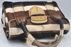 Authentic PRADA Vintage Canvas Leather 2Way Shoulder Hand Bag Purse Brown 7972I