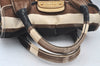 Authentic PRADA Vintage Canvas Leather 2Way Shoulder Hand Bag Purse Brown 7972I