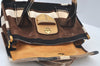 Authentic PRADA Vintage Canvas Leather 2Way Shoulder Hand Bag Purse Brown 7972I