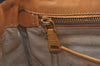 Authentic PRADA Vintage Canvas Leather 2Way Shoulder Hand Bag Purse Brown 7972I