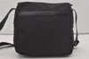 Authentic PRADA Nylon Tessuto Leather Shoulder Cross Body Bag Purse Black 7973I