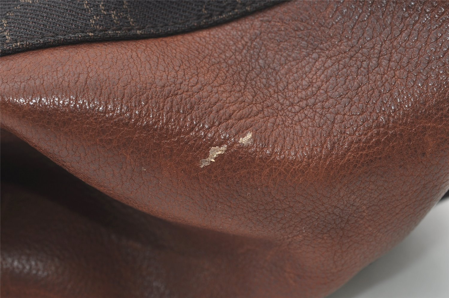 Authentic GUCCI Horsebit Shoulder Tote Bag GG Canvas Leather 101346 Brown 7975J