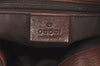 Authentic GUCCI Horsebit Shoulder Tote Bag GG Canvas Leather 101346 Brown 7975J