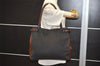 Authentic GUCCI Horsebit Shoulder Tote Bag GG Canvas Leather 101346 Brown 7975J