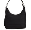 Authentic GUCCI Vintage Shoulder Hand Bag Purse Nylon Leather Black 7976J