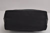 Authentic GUCCI Vintage Shoulder Hand Bag Purse Nylon Leather Black 7976J