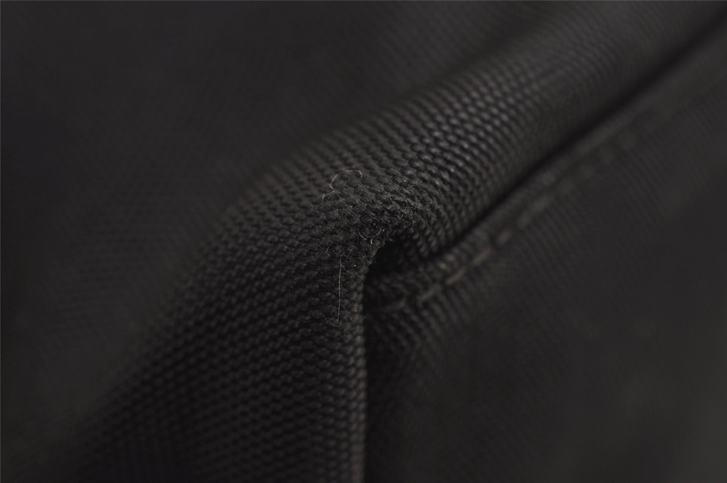 Authentic GUCCI Vintage Shoulder Hand Bag Purse Nylon Leather Black 7976J