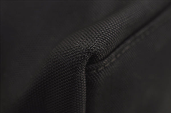 Authentic GUCCI Vintage Shoulder Hand Bag Purse Nylon Leather Black 7976J