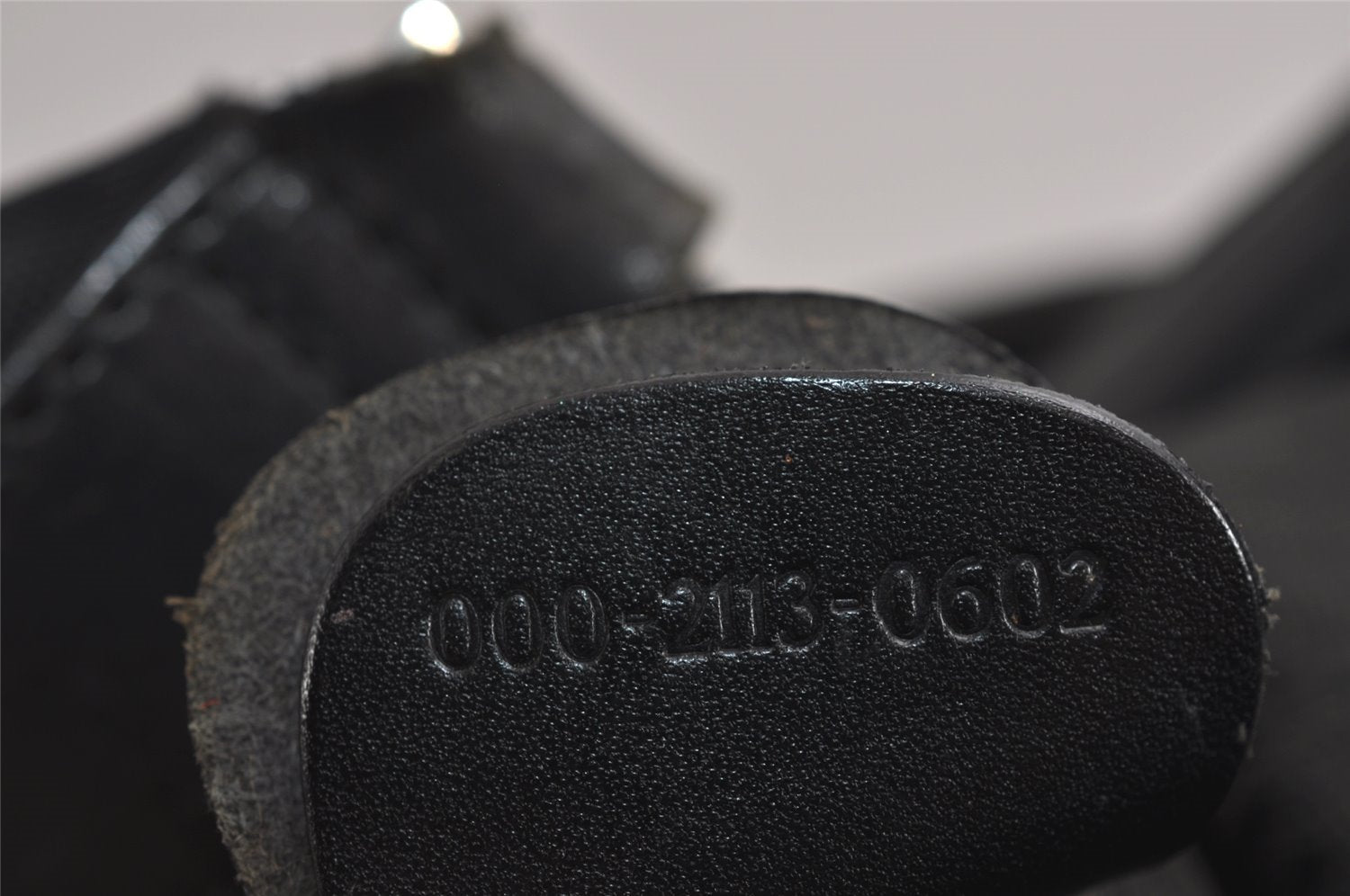 Authentic GUCCI Vintage Shoulder Hand Bag Purse Nylon Leather Black 7976J